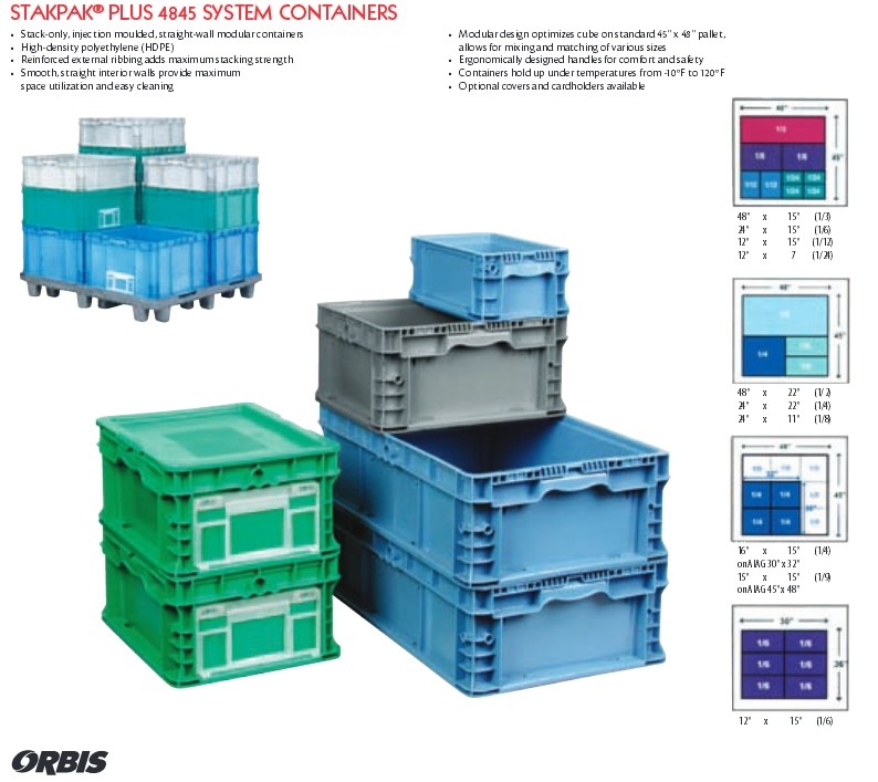  14/6-1 Straight Wall Stackable Bin